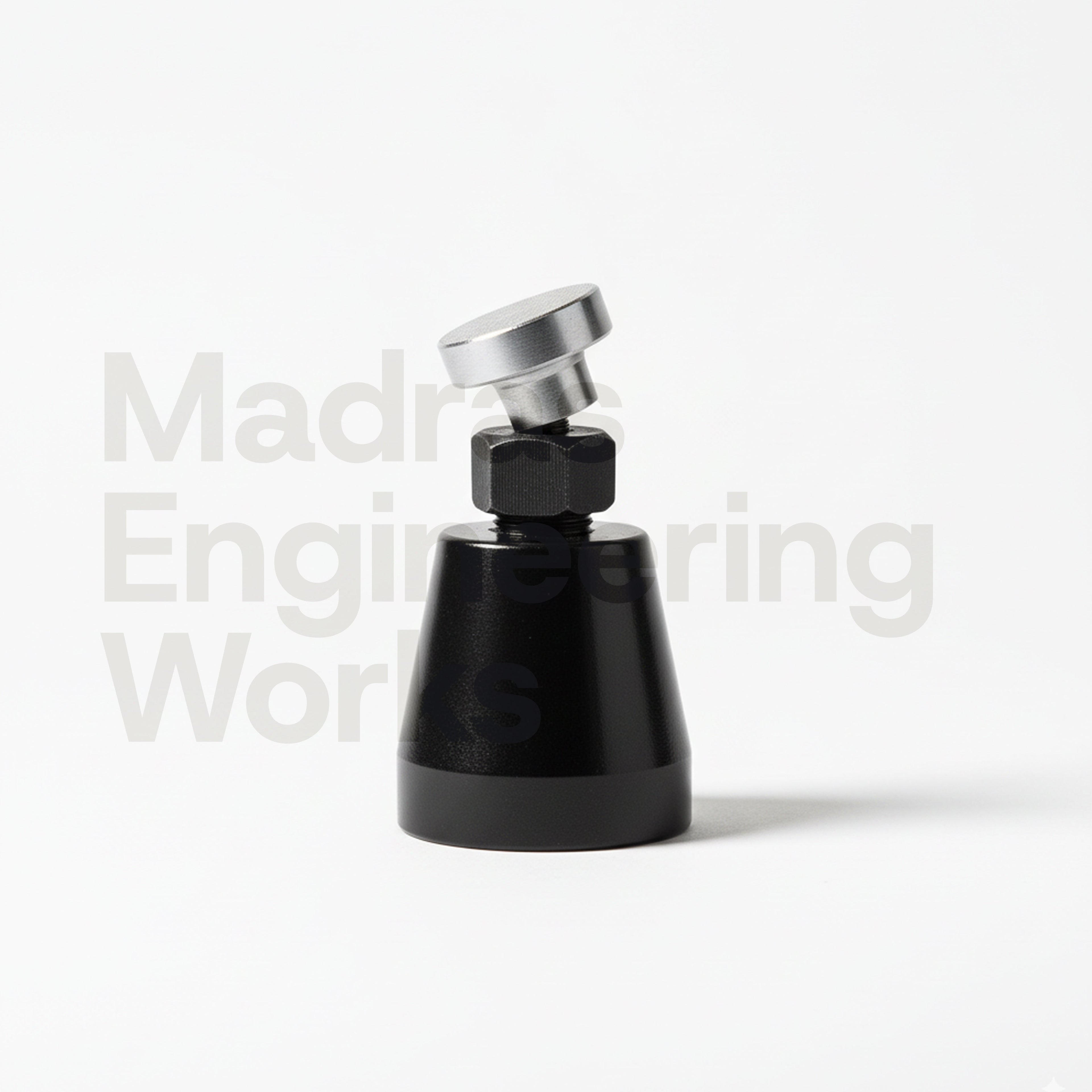 Screw jack with swivel head for clamping irregular parts on VMC — Madras Engineering Works Chennai