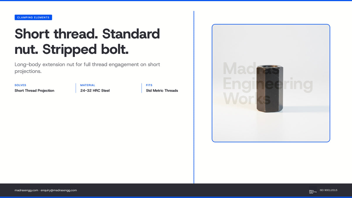 Extension Nut for Thread Engagement: Why It Stops Stripping on Short Studs