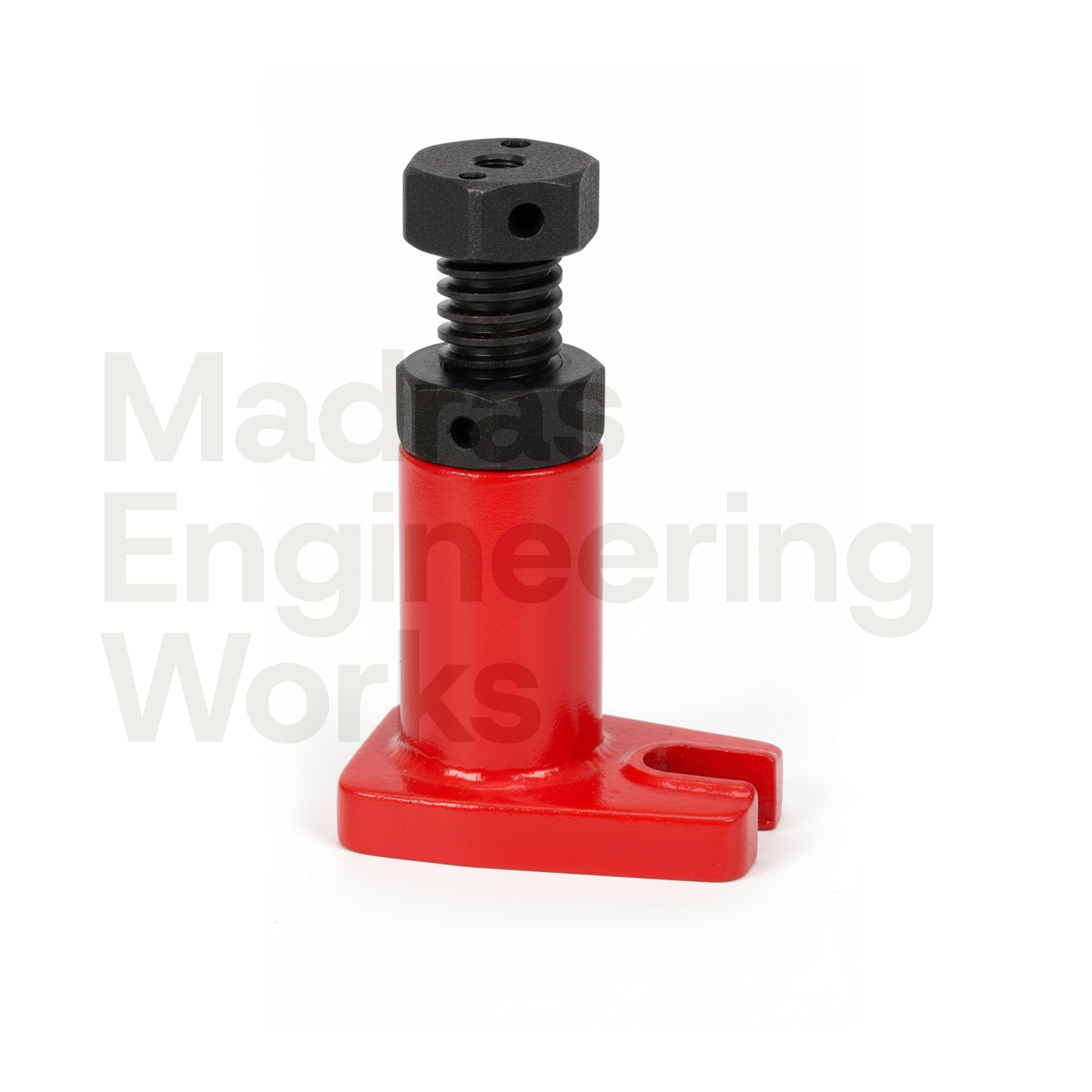Screw jack with single side flange and Ring Type lock nut